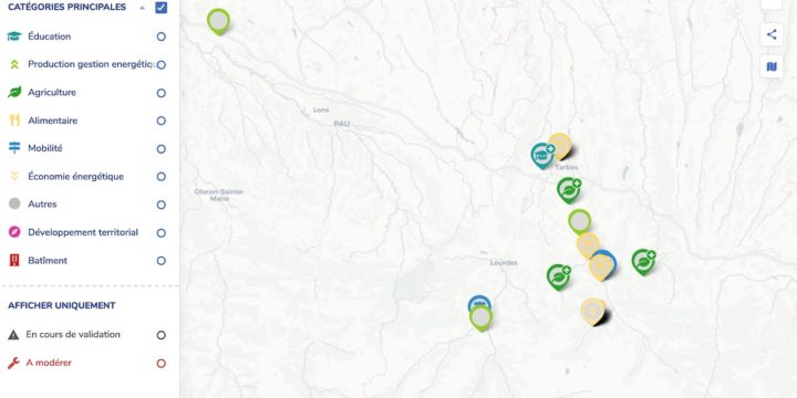 Cartographie : Actions et Énergies en Haute Bigorre